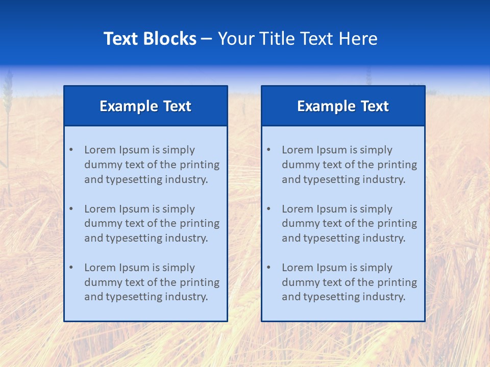 Processed Grains Seed Whole Wheat PowerPoint Template