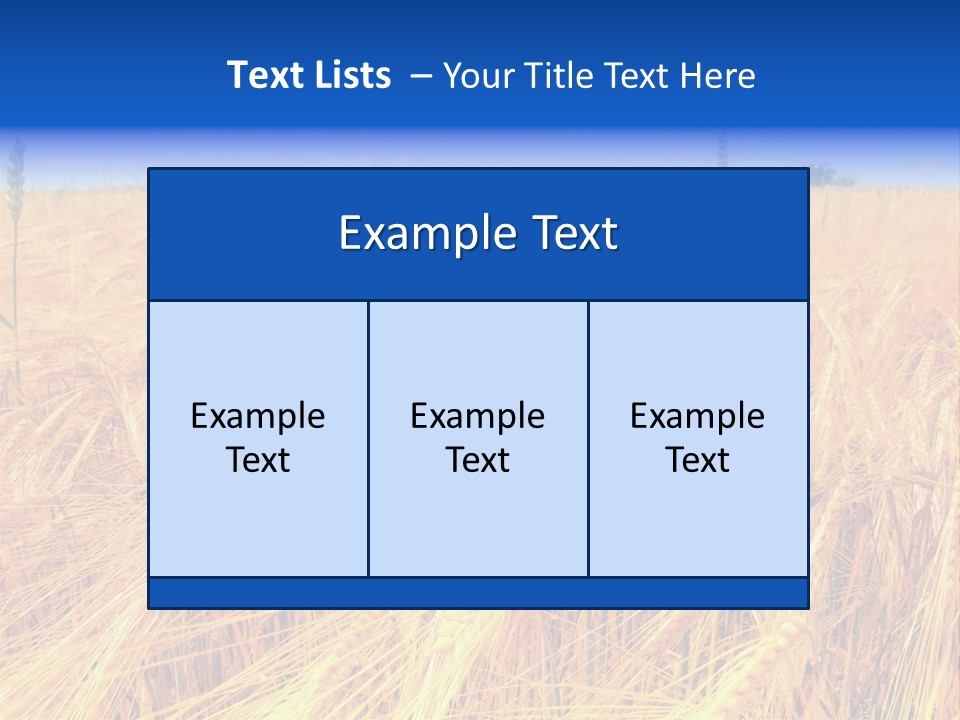 Processed Grains Seed Whole Wheat PowerPoint Template