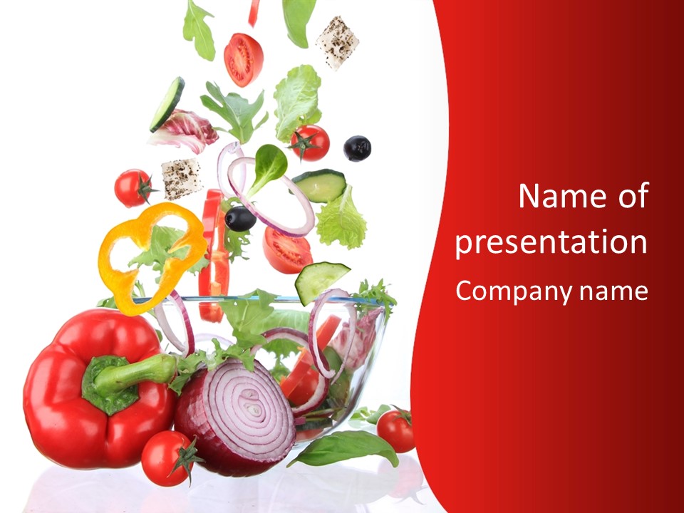 Appetiser Plate Health PowerPoint Template