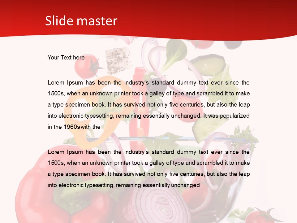 Appetiser Plate Health PowerPoint Template