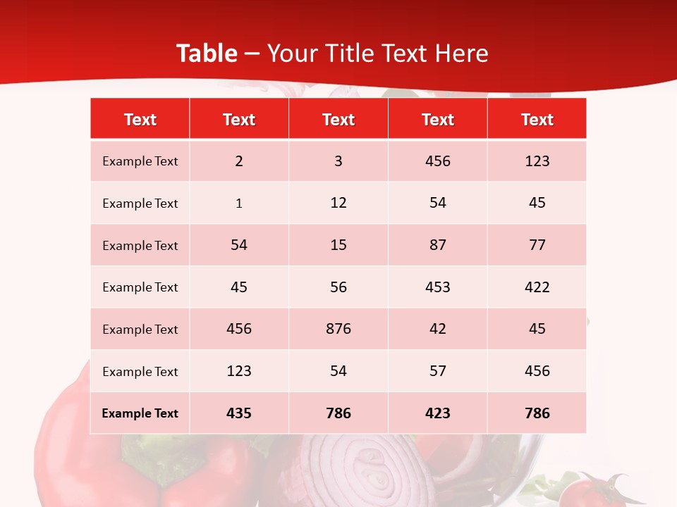 Appetiser Plate Health PowerPoint Template