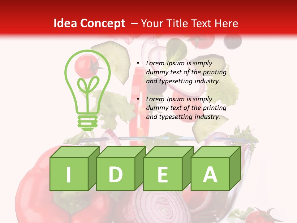 Vitamin Group Green PowerPoint Template