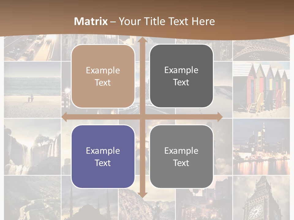 Mosaic Landmark Snow PowerPoint Template