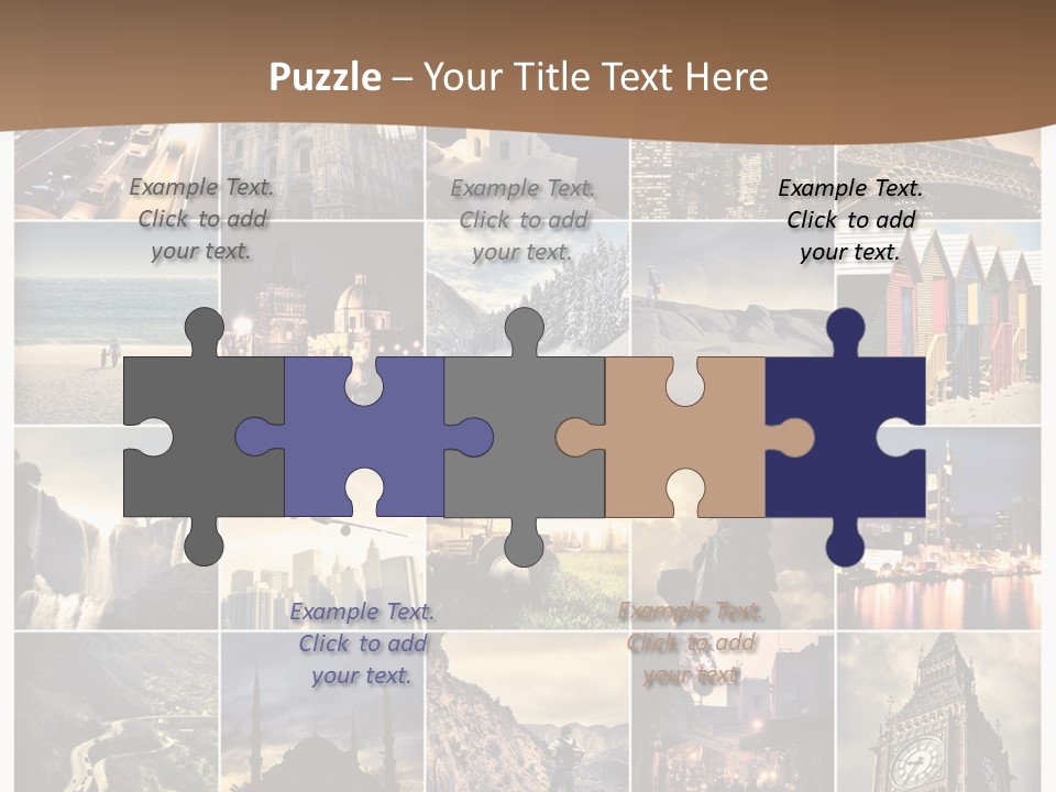 Mosaic Landmark Snow PowerPoint Template