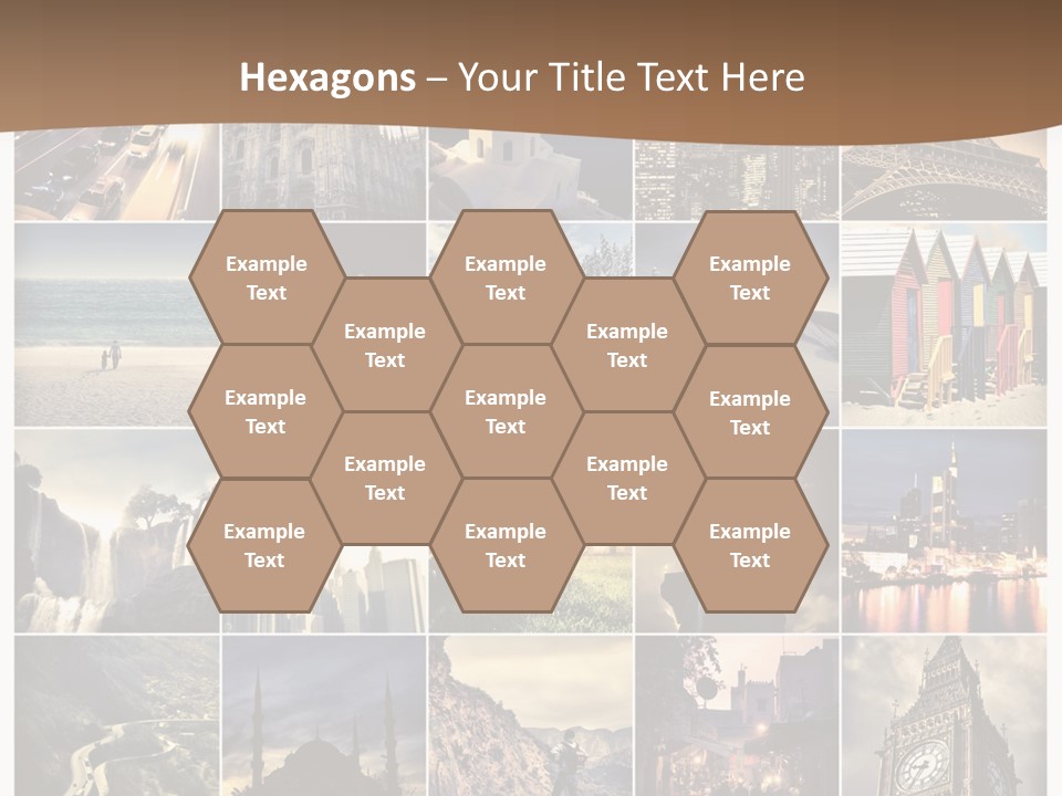 Mosaic Landmark Snow PowerPoint Template