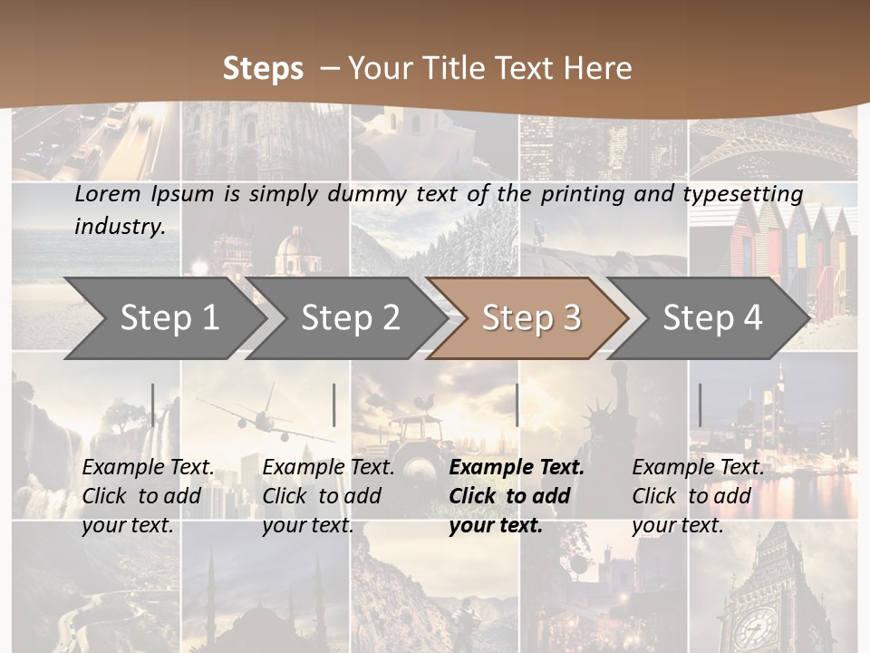 Mosaic Landmark Snow PowerPoint Template