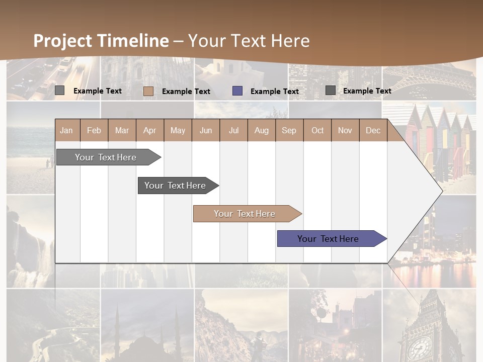 Mosaic Landmark Snow PowerPoint Template