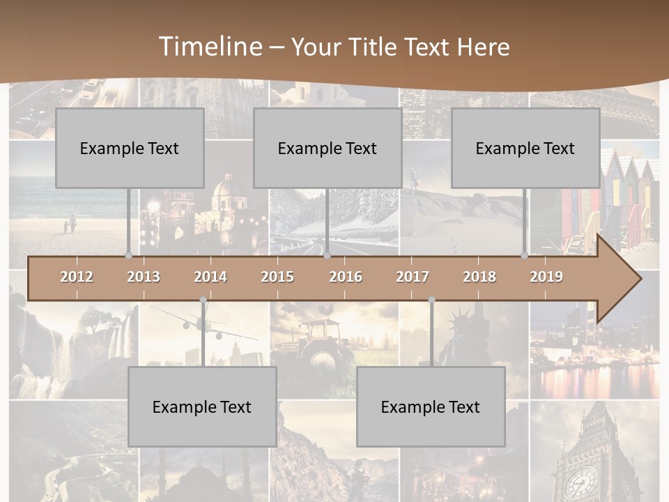 Mosaic Landmark Snow PowerPoint Template