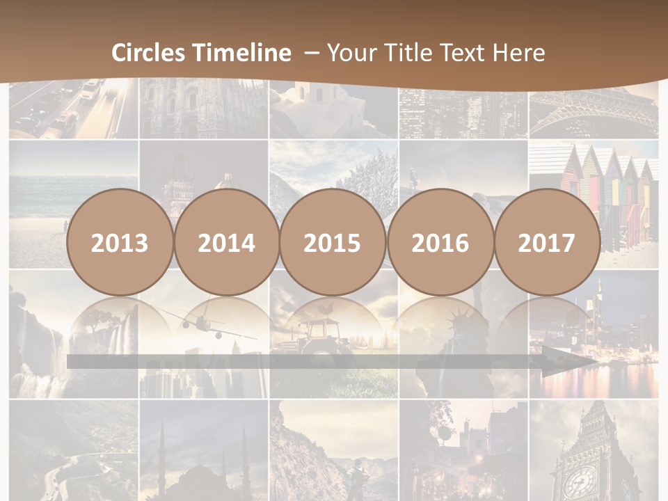 Mosaic Landmark Snow PowerPoint Template