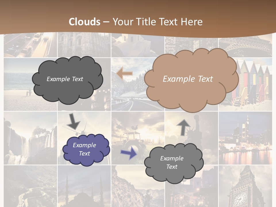 Mosaic Landmark Snow PowerPoint Template