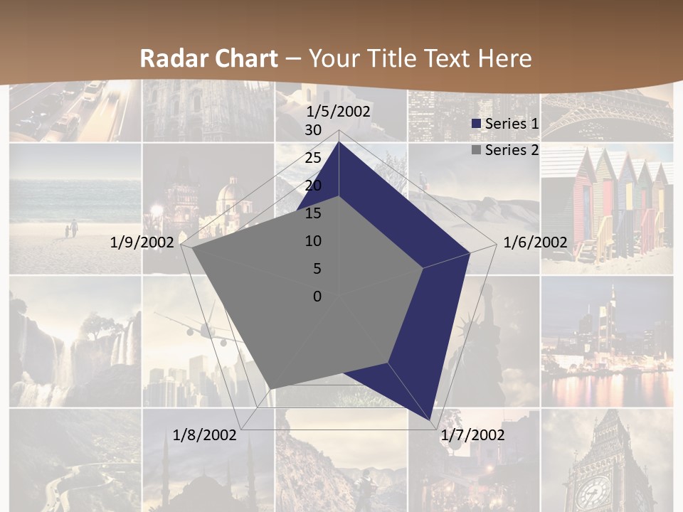 Mosaic Landmark Snow PowerPoint Template