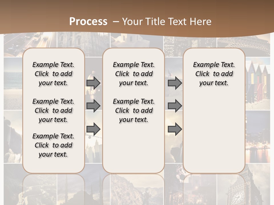 Mosaic Landmark Snow PowerPoint Template