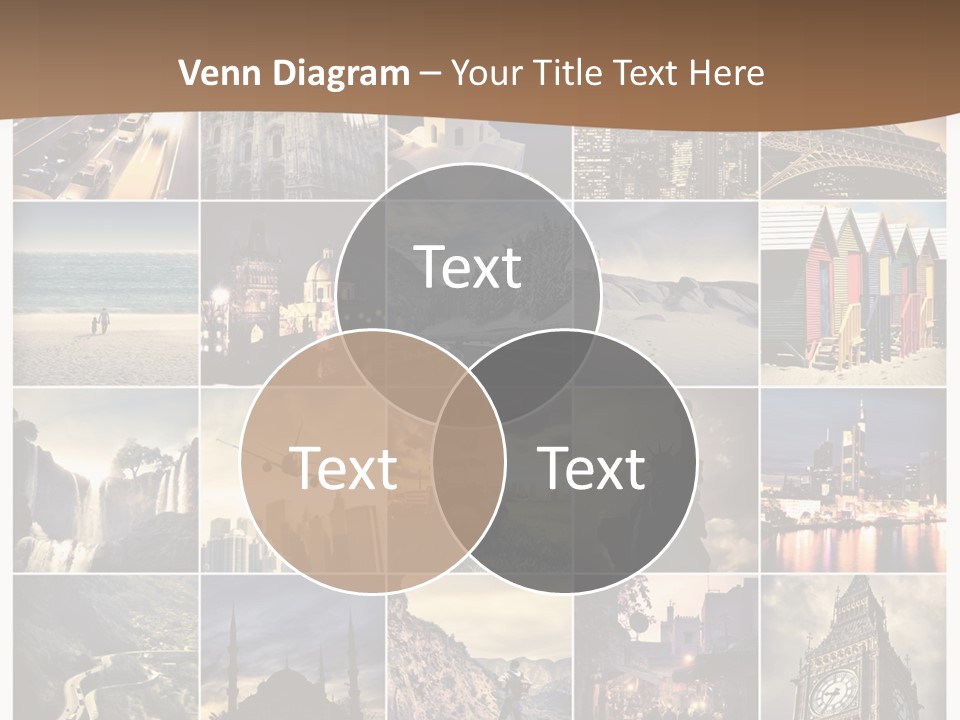 Mosaic Landmark Snow PowerPoint Template