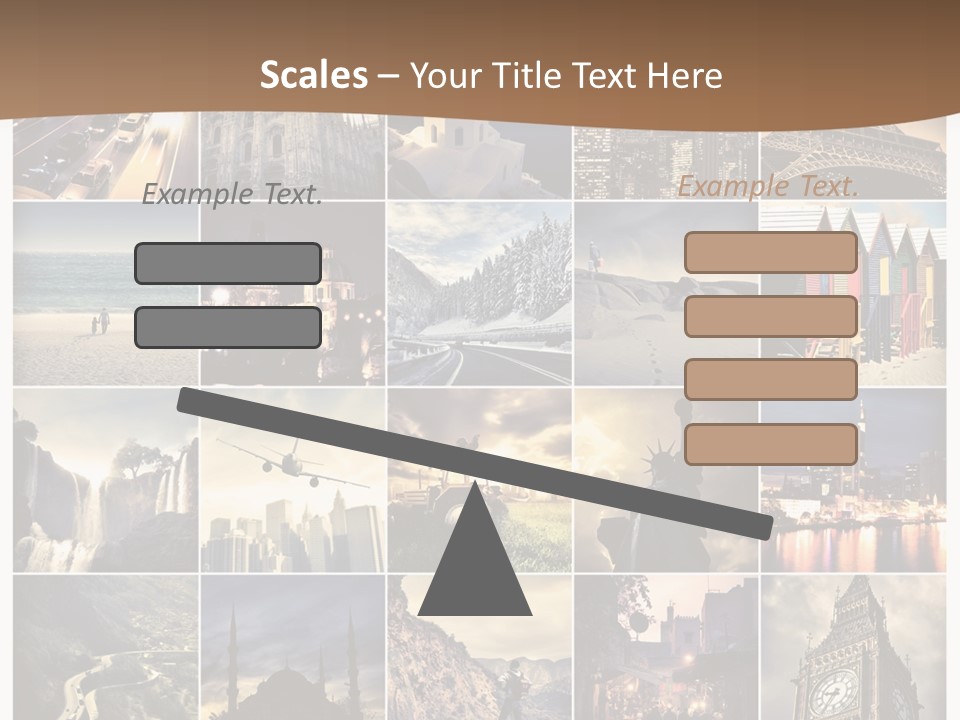 Mosaic Landmark Snow PowerPoint Template