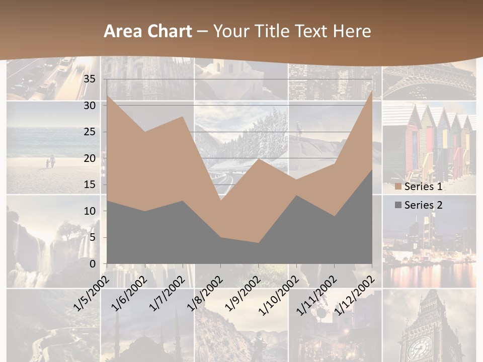 Mosaic Landmark Snow PowerPoint Template