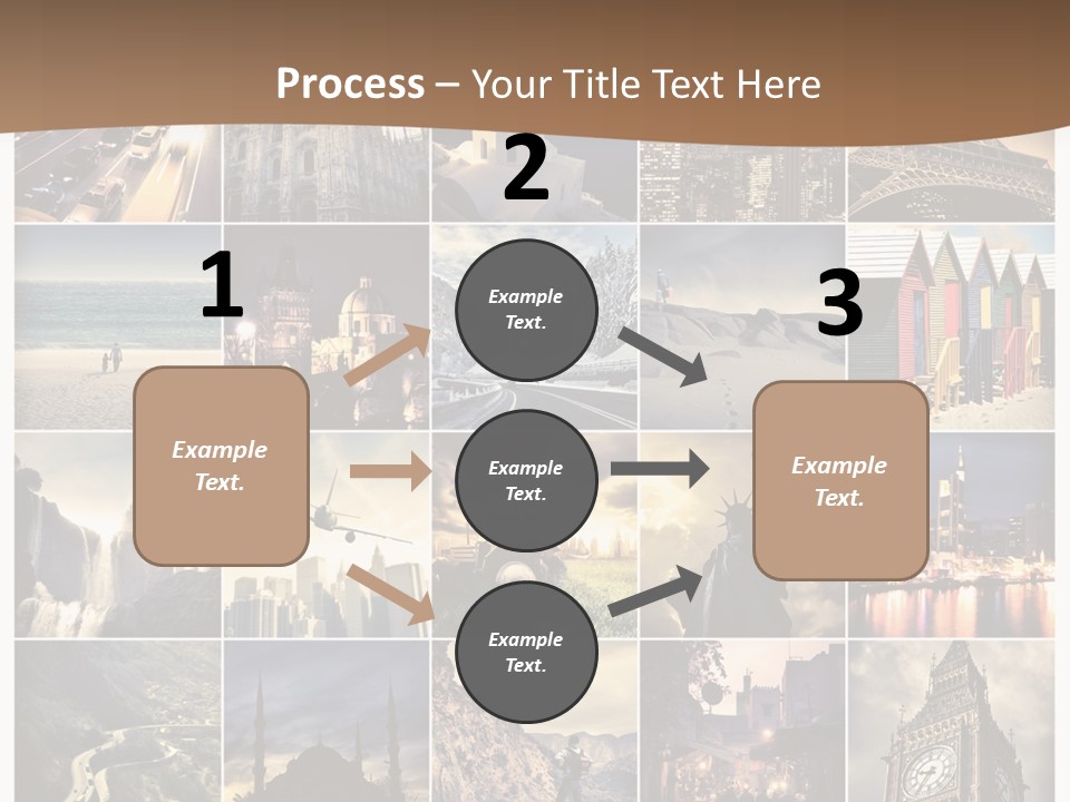 Mosaic Landmark Snow PowerPoint Template