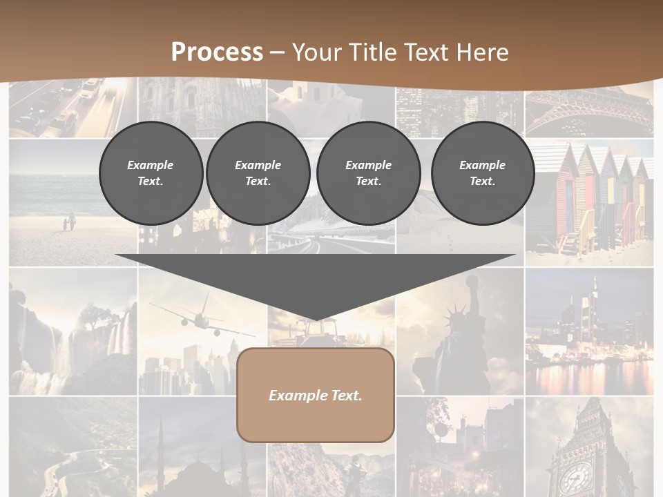Mosaic Landmark Snow PowerPoint Template
