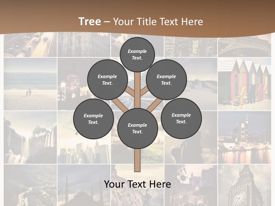 Mosaic Landmark Snow PowerPoint Template