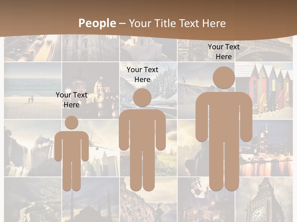 Mosaic Landmark Snow PowerPoint Template