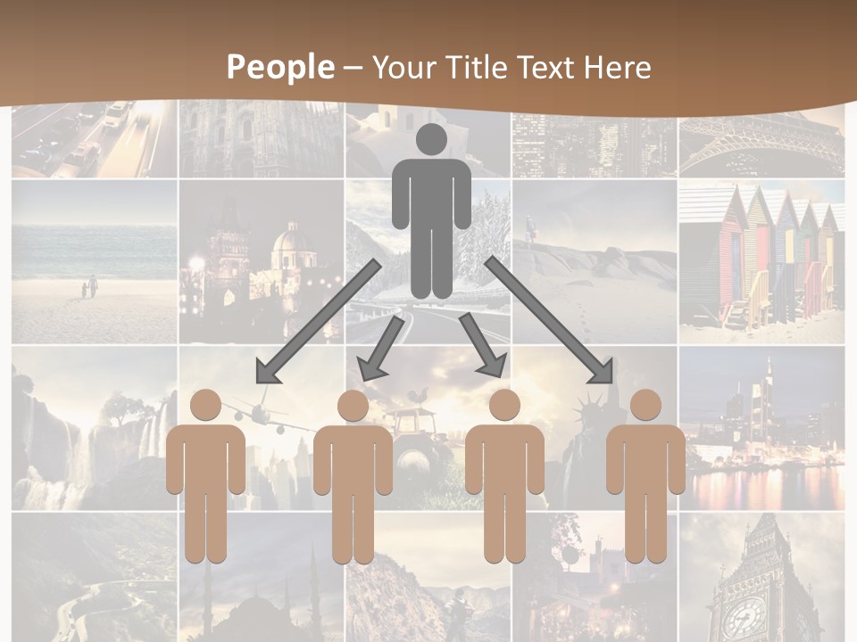 Mosaic Landmark Snow PowerPoint Template