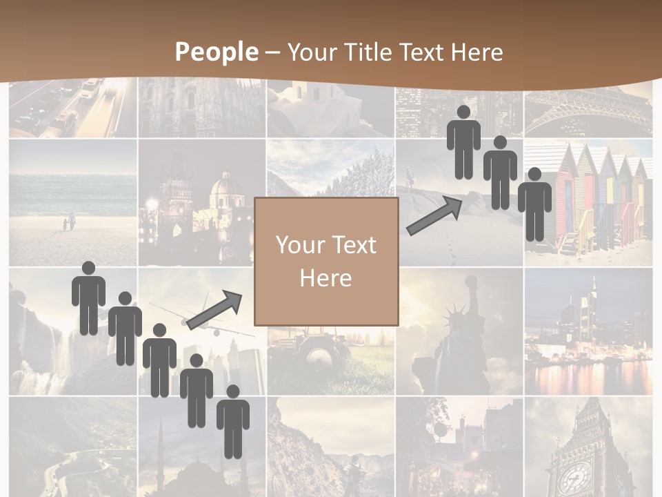 Mosaic Landmark Snow PowerPoint Template