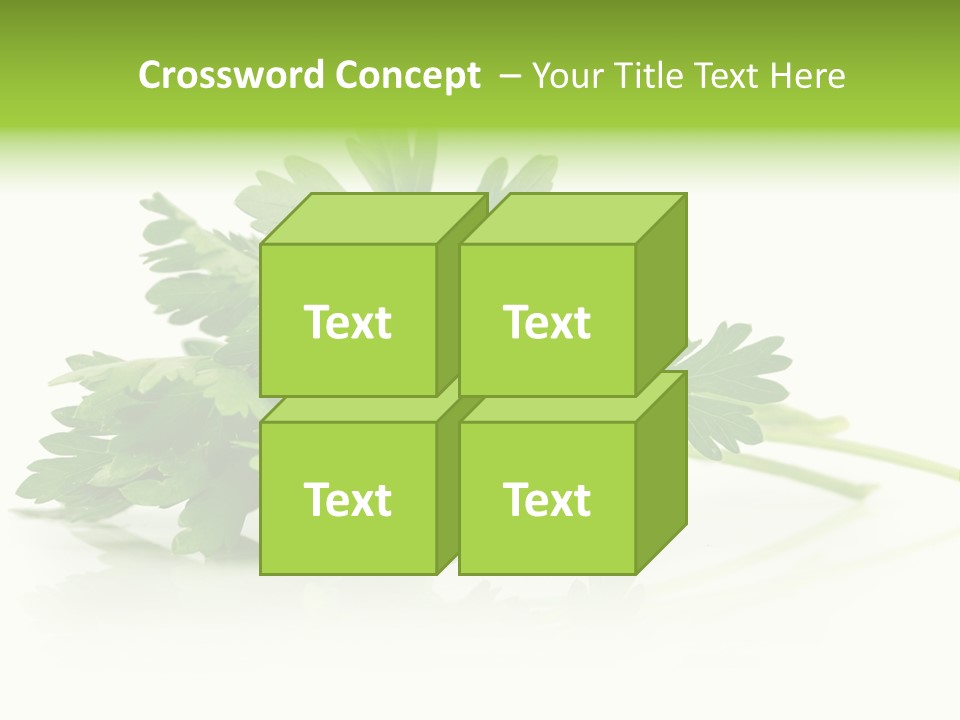 Leaf Healthy Parsley PowerPoint Template