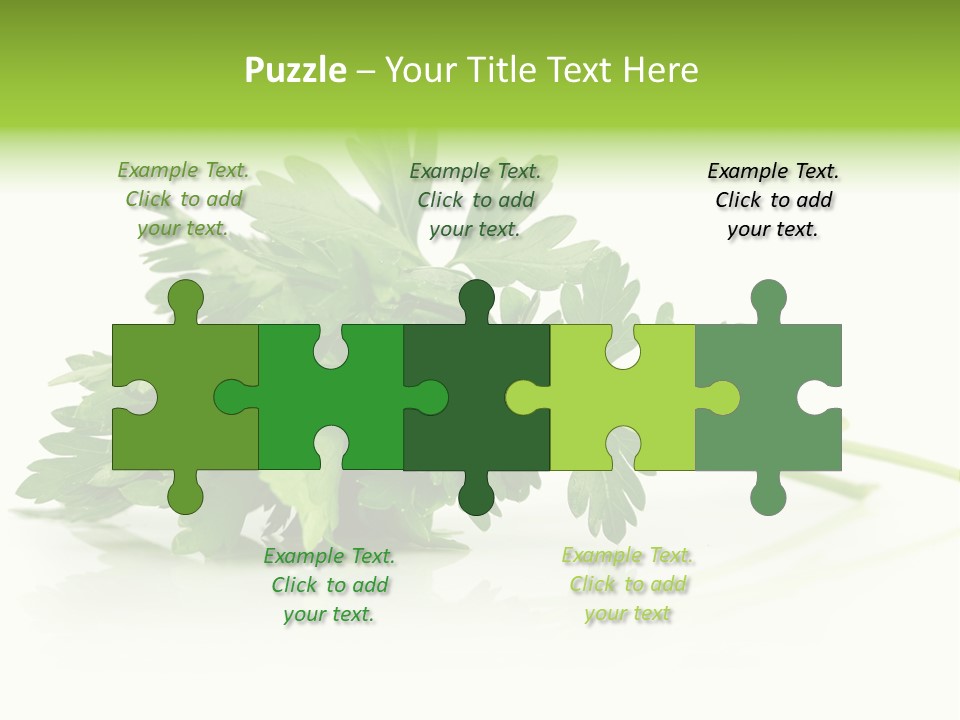 Leaf Healthy Parsley PowerPoint Template