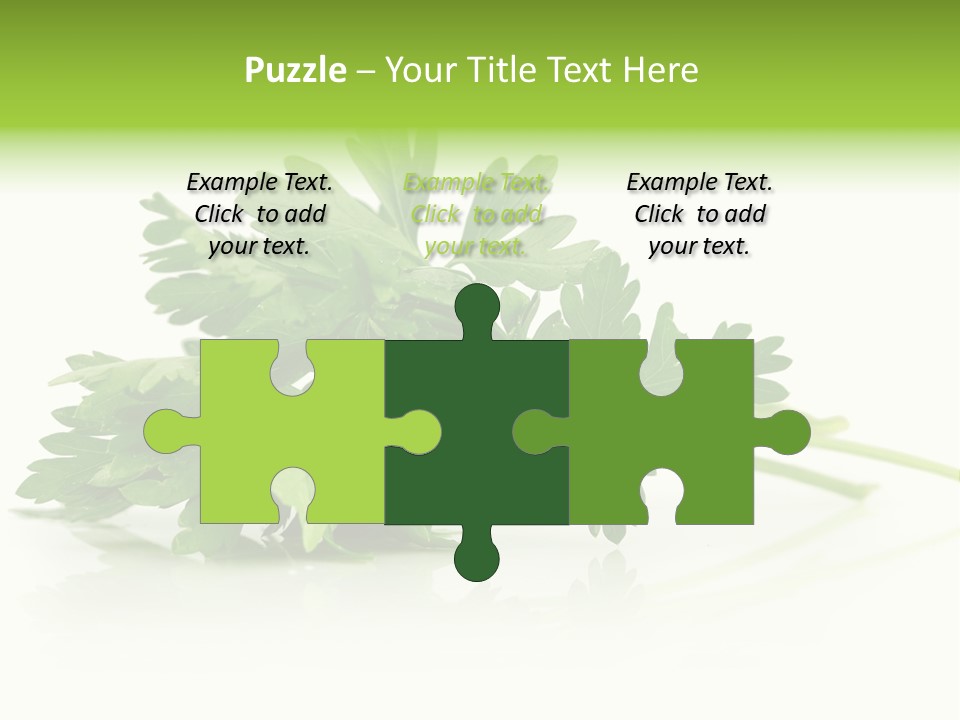 Leaf Healthy Parsley PowerPoint Template