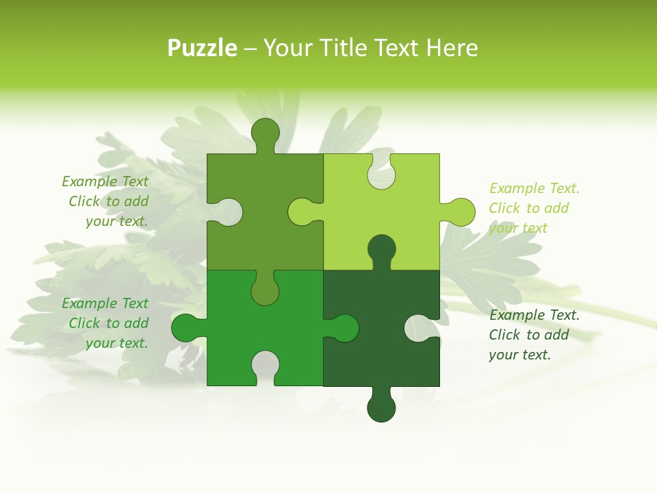 Leaf Healthy Parsley PowerPoint Template