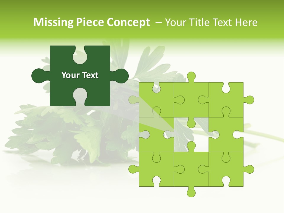 Leaf Healthy Parsley PowerPoint Template