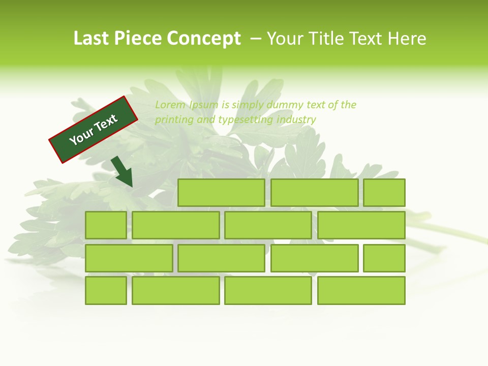 Leaf Healthy Parsley PowerPoint Template