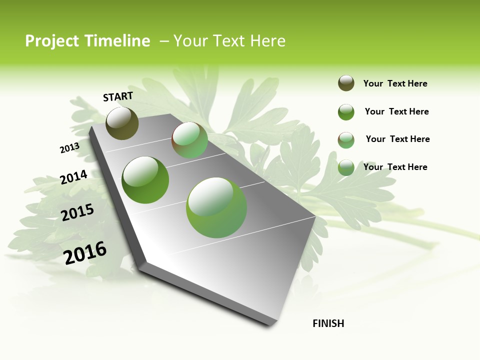 Leaf Healthy Parsley PowerPoint Template