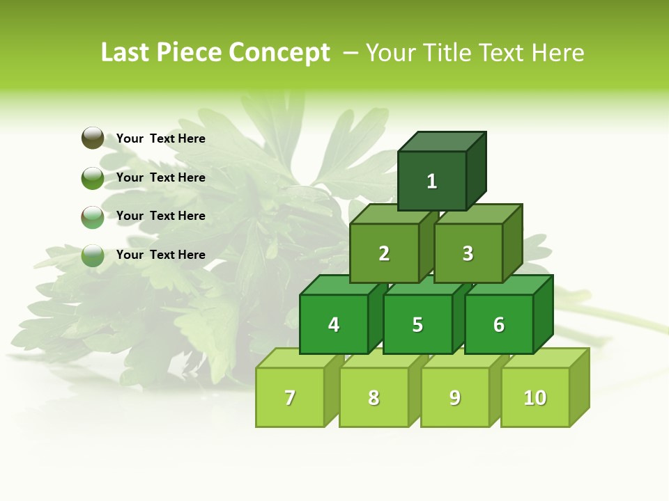 Leaf Healthy Parsley PowerPoint Template