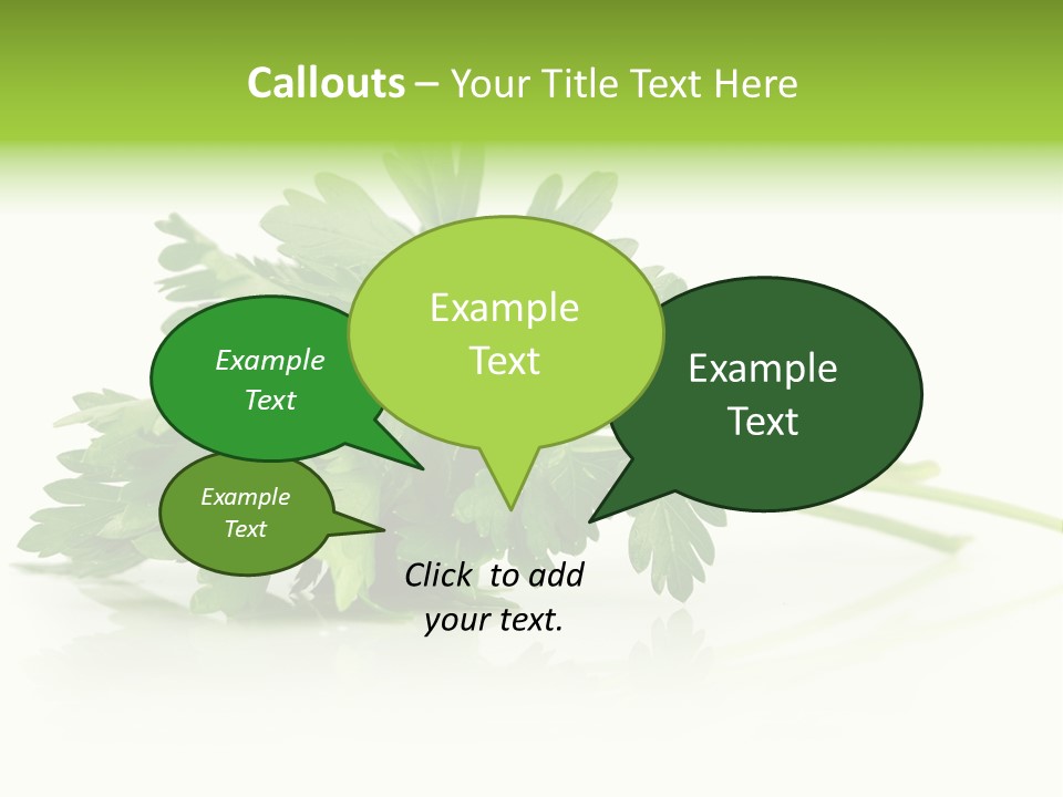 Leaf Healthy Parsley PowerPoint Template
