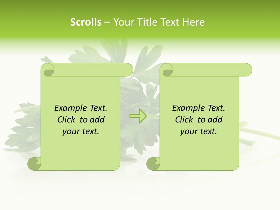 Leaf Healthy Parsley PowerPoint Template
