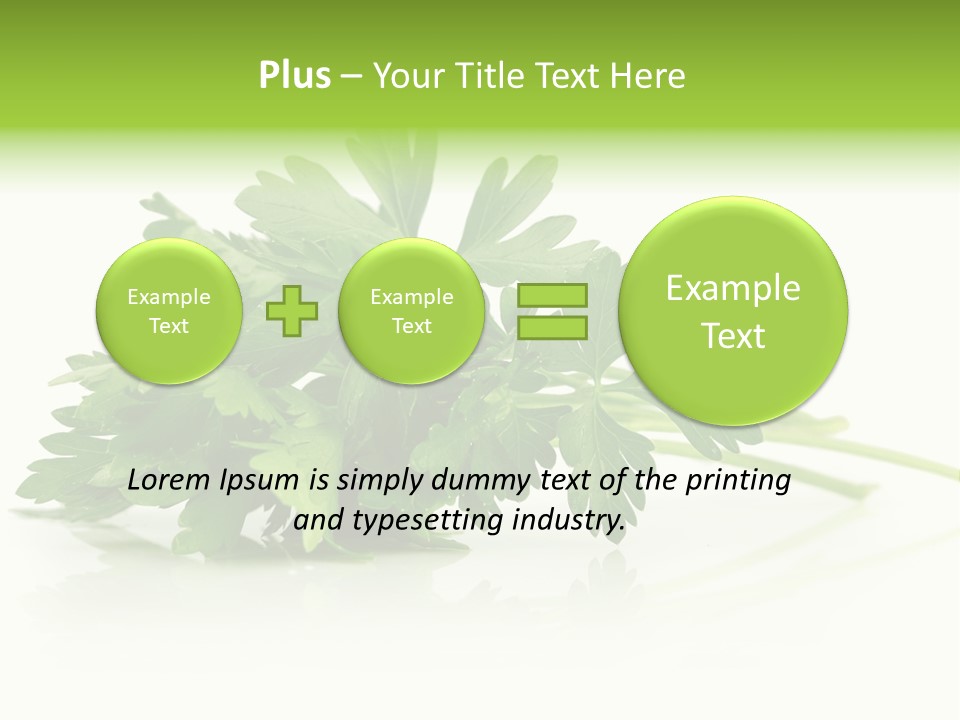 Leaf Healthy Parsley PowerPoint Template