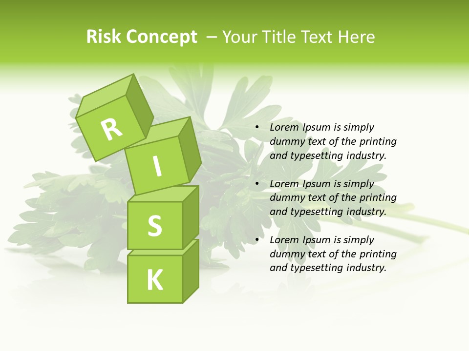 Leaf Healthy Parsley PowerPoint Template