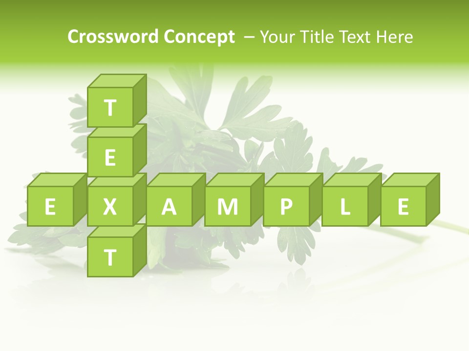 Leaf Healthy Parsley PowerPoint Template
