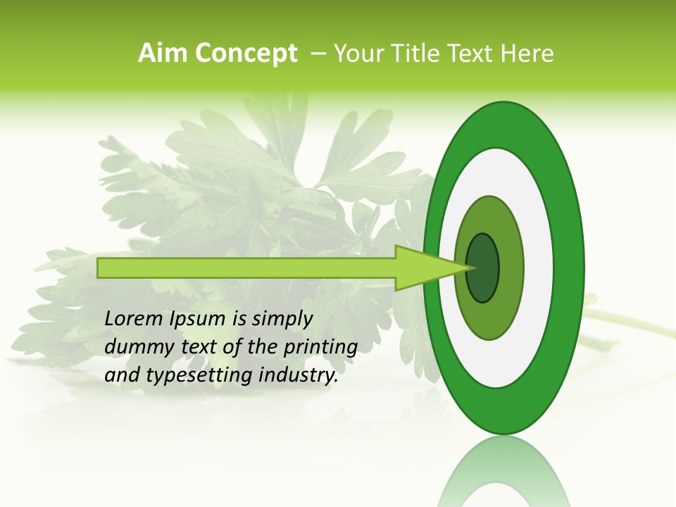 Leaf Healthy Parsley PowerPoint Template