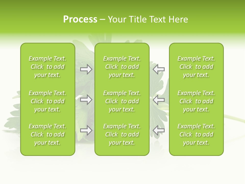 Leaf Healthy Parsley PowerPoint Template