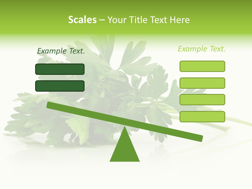 Leaf Healthy Parsley PowerPoint Template
