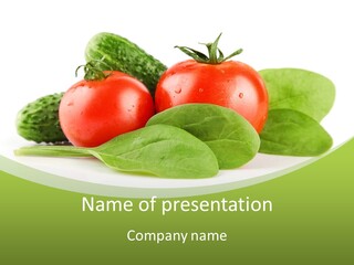 Vitamin Group Green PowerPoint Template