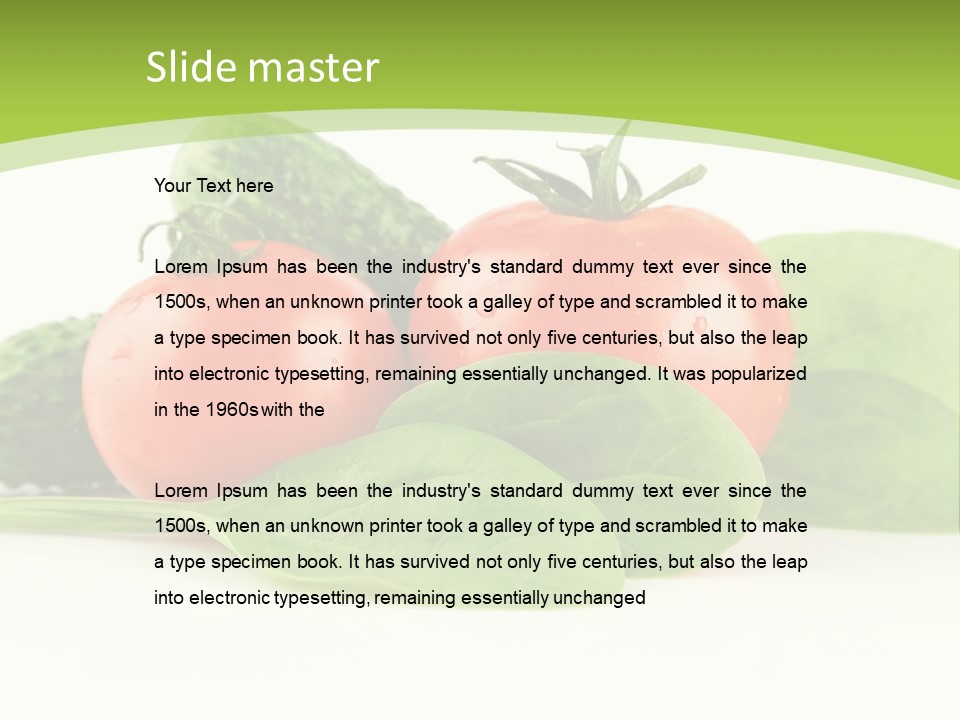 Vitamin Group Green PowerPoint Template