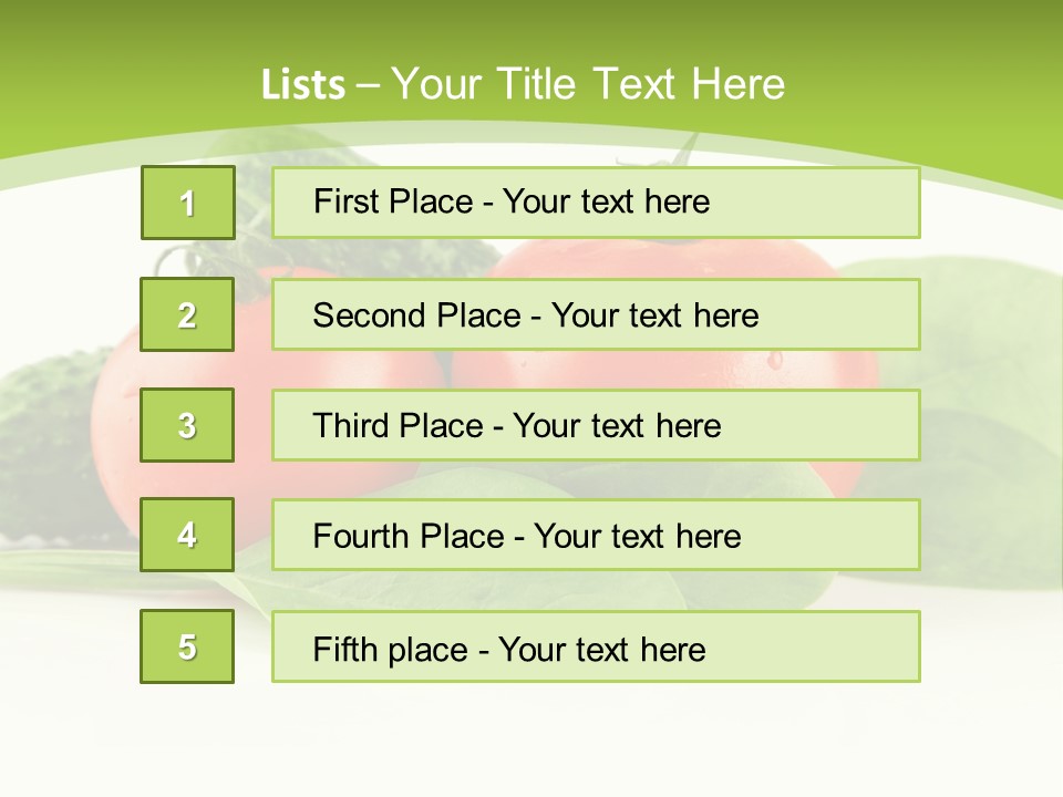 Vitamin Group Green PowerPoint Template