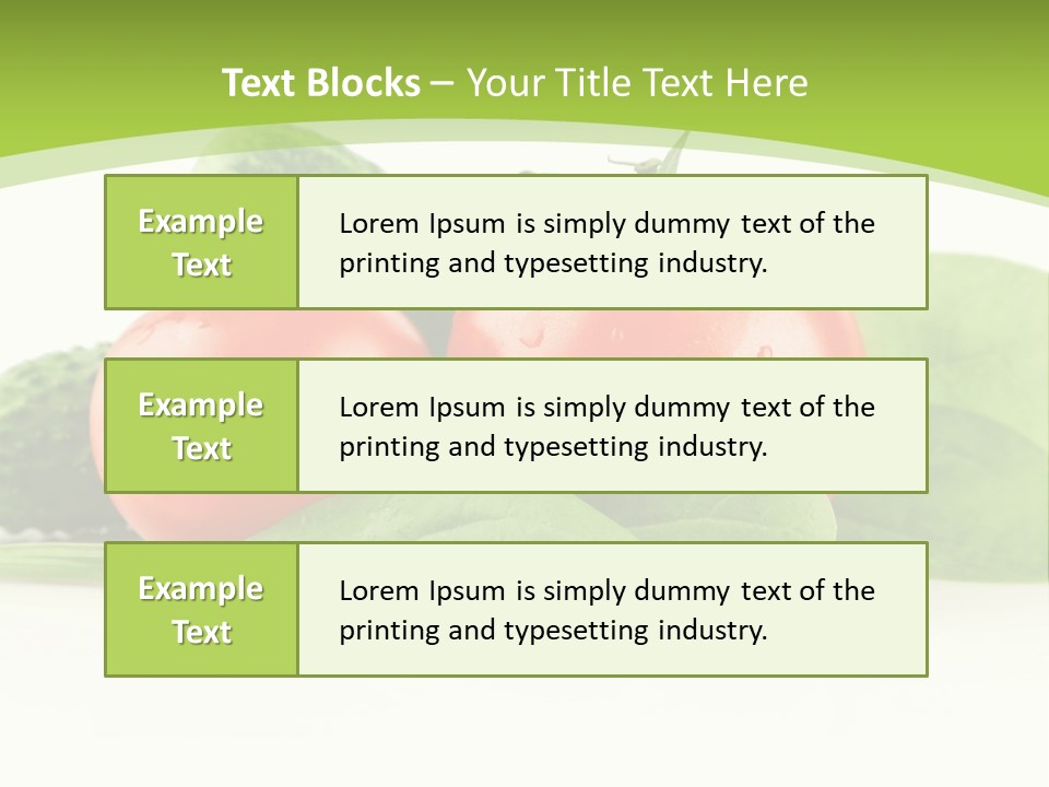 Vitamin Group Green PowerPoint Template