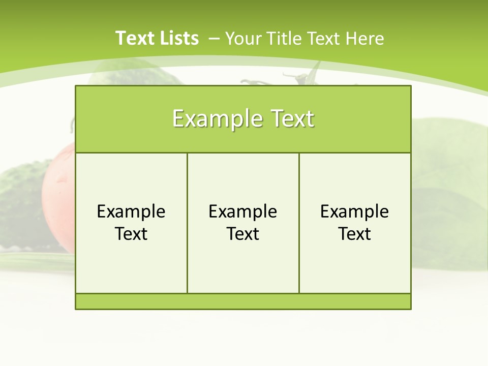 Vitamin Group Green PowerPoint Template