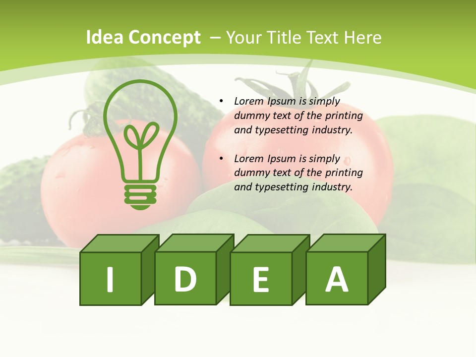 Vitamin Group Green PowerPoint Template
