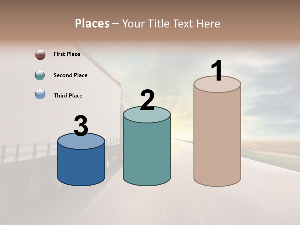 Driving School Member Road PowerPoint Template
