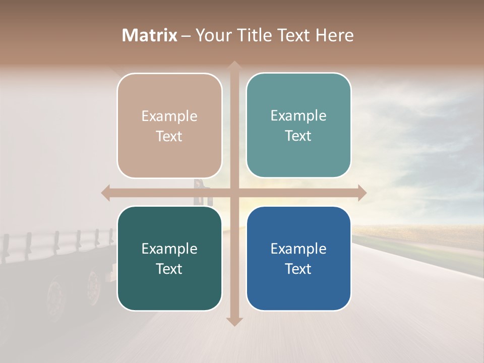 Driving School Member Road PowerPoint Template