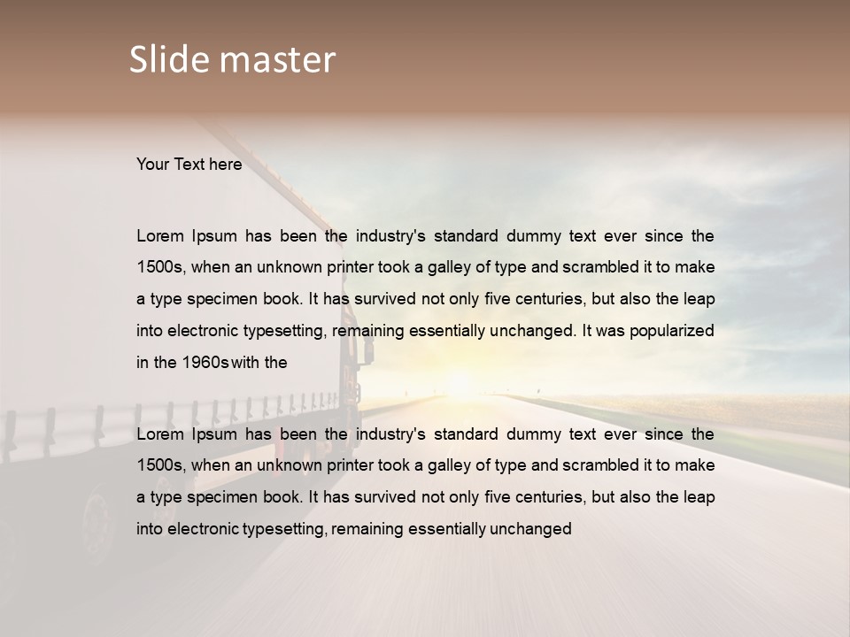 Driving School Member Road PowerPoint Template
